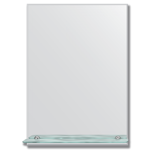 bathroom mirror with shelf