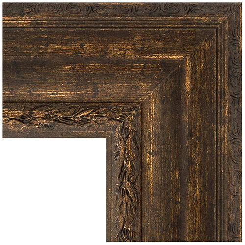 Mirror frame aged wood