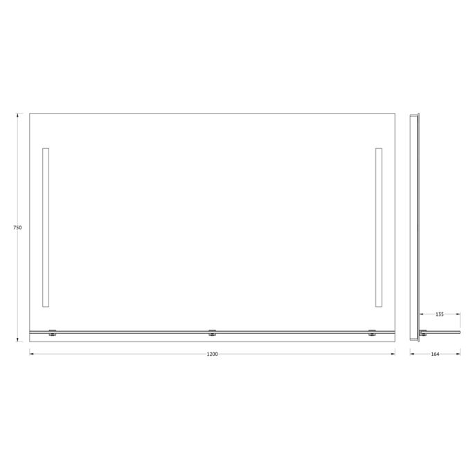 Veidrodis su apšvietimu