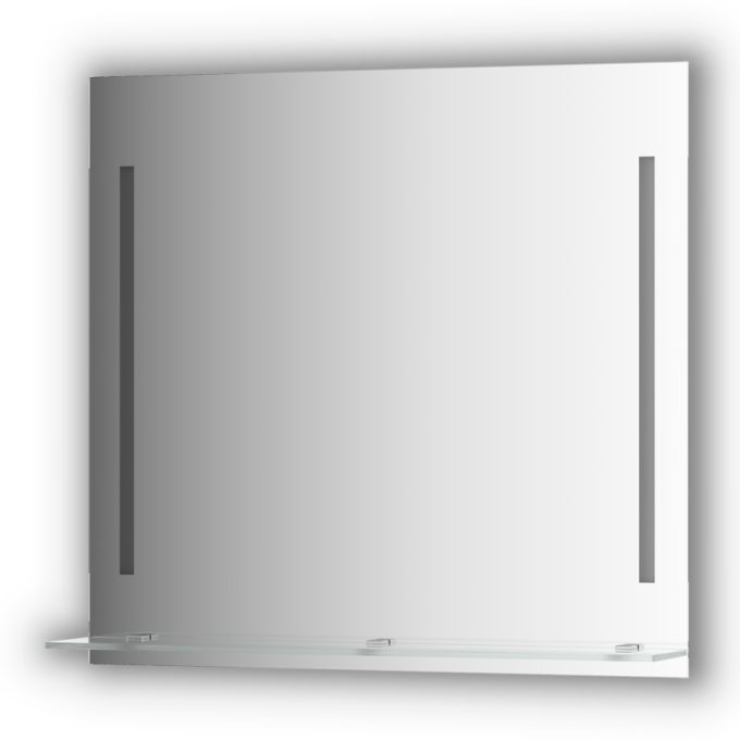 Veidrodis su apšvietimu ir lentynėle 80x75