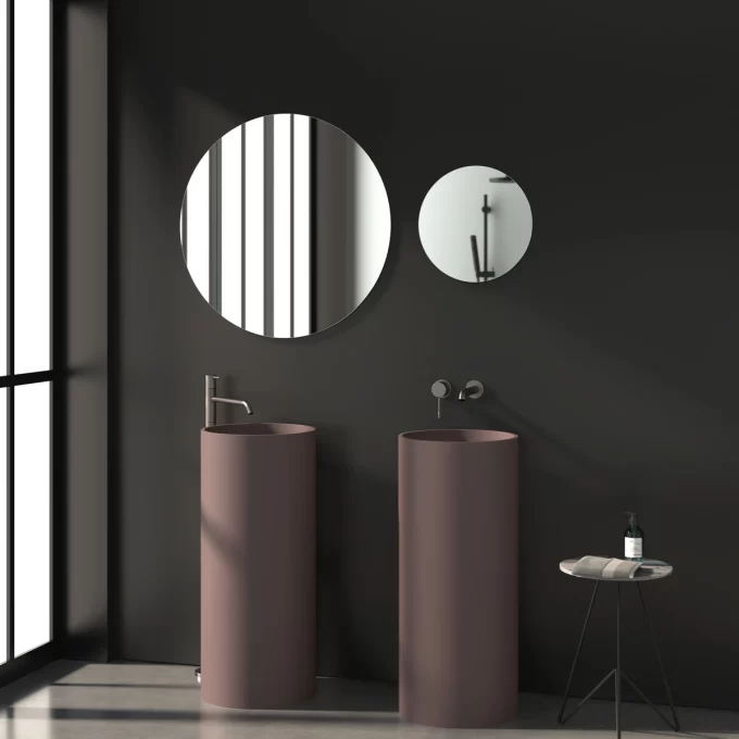 Apvalus veidrodis 80