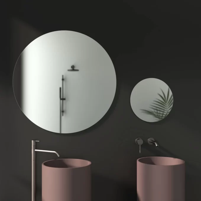 Apvalus veidrodis 90