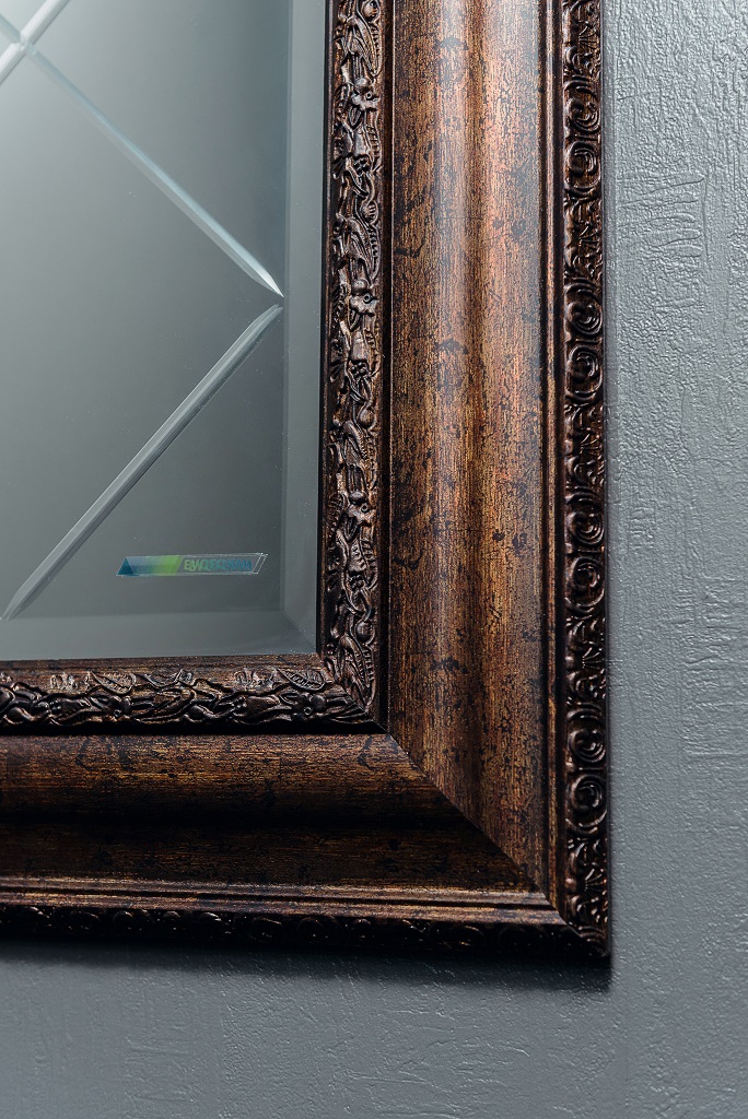 Mirror with frame