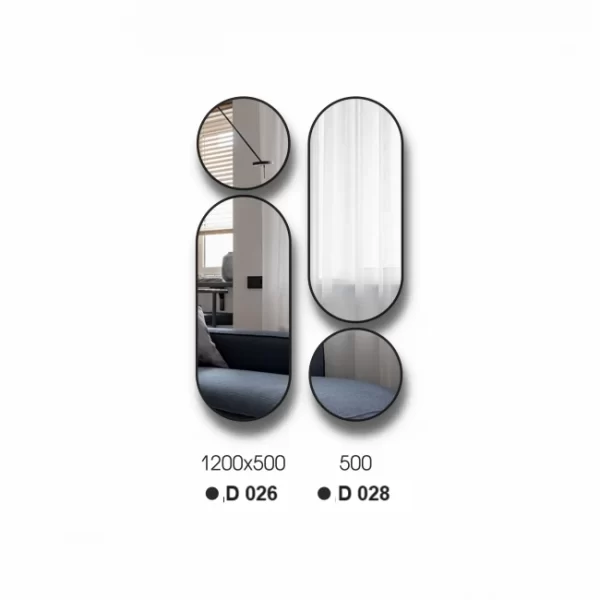 Veidrodziai su juodu remu