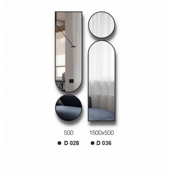 Veidrodziai su juodu remu