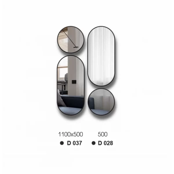 Veidrodziai su juodu remu