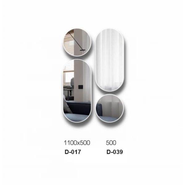 Apvalus veidrodžiai su baltu remu