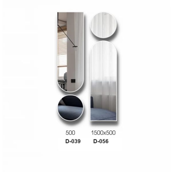 Apvalus veidrodžiai su baltu remu