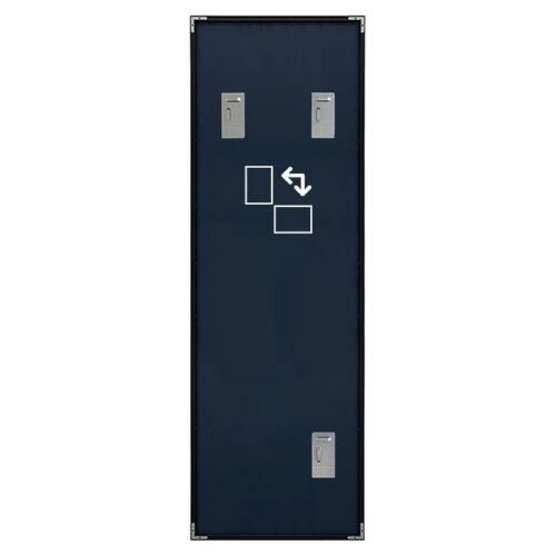 Mirror with black aluminum frame