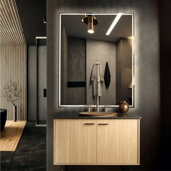 Veidrodis su apsvietimu 100x80