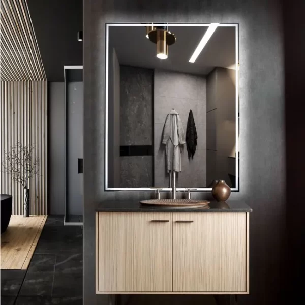 Veidrodis su apsvietimu 100x80