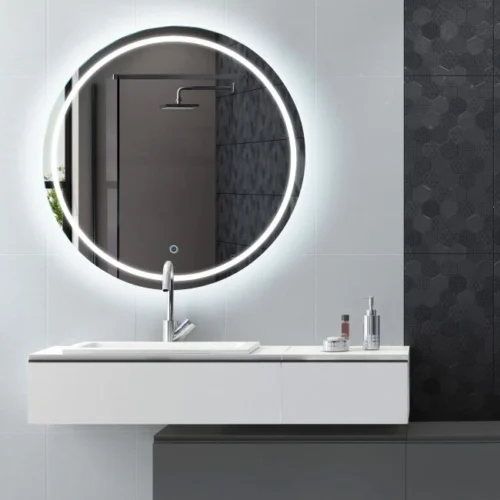 Round mirror with backlight 70 cm