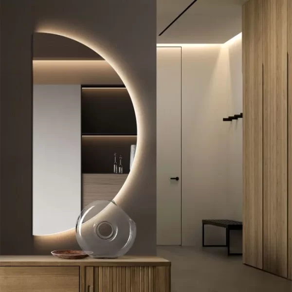 Pusmenulio formos veidrodis 54x108 cm